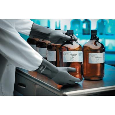 Ansell ChemTek Protective Gloves, Black, Size 10, 103204