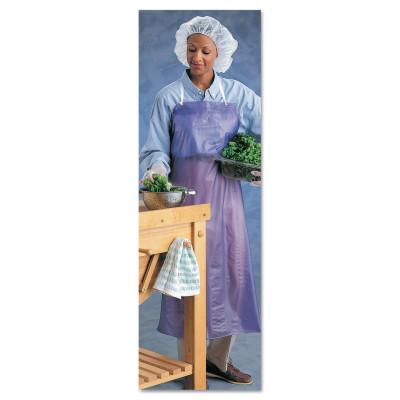 Ansell Vinyl Aprons, 33 in X 44 in, Vinyl, Blue, 56-009-33X44