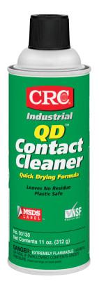 CRC QD Contact Cleaners, 11 oz Aerosol Can, 03130