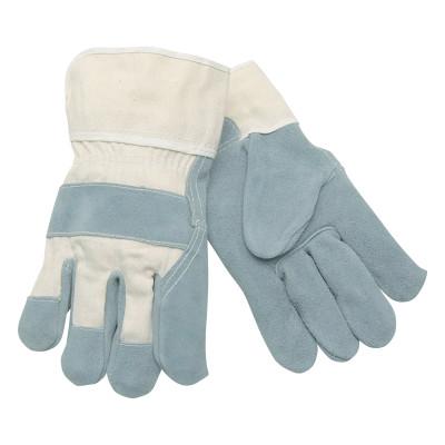 MCR Safety Select Split Cow Gloves, 2X-Large, Gray/White, 1400XXL