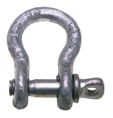 Apex Tool Group 419 Series Anchor Shackles, 1 1/8 in Bail Size, 1 Ton, Screw Pin Shackle, 5411835