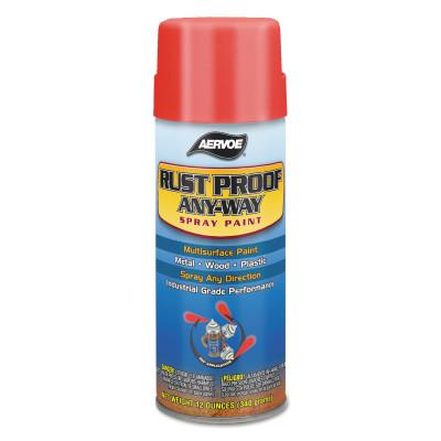 Aervoe Industries Any-Way RustProof Enamels, 12 oz Aerosol Can, Meter Gray (ANSI-49), High-Gloss, 349