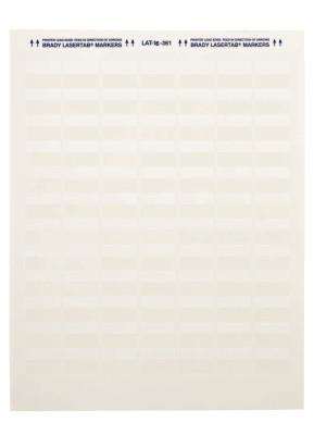 Brady® Laser Printable Labels, 8.2 in x 1 in, White/Translucent, LAT-16-361-1