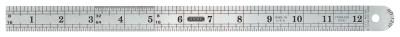 General Tools Industrial Precision Stainless Steel Rules, 12 in, Stainless Steel, 1201ME