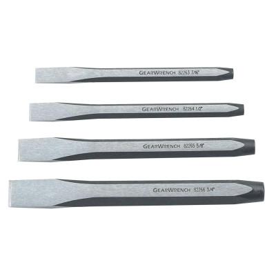 Apex Tool Group 4 Piece Cold Chisel Sets, 7/16 in - 3/4 in, Hex, 82308