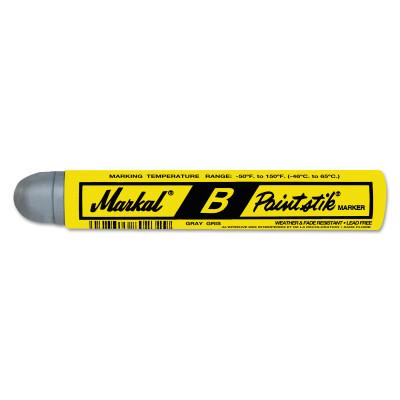 Markal® Paintstik® Original B® Marker, 11/16 in x 4-3/4 in , Gray, 80230