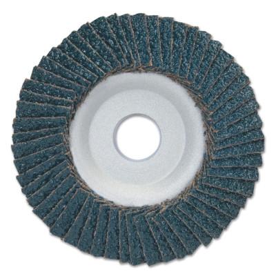 Merit Abrasives Type 29 Zirconia Alumina Contoured PowerFlex Discs,4.5", 80 Grit, 7/8, Aluminum, 08834193425