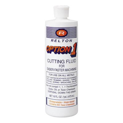 Relton Option 1 Metal Cutting Fluids, 1 pt, Bottle, OPTION1-PT