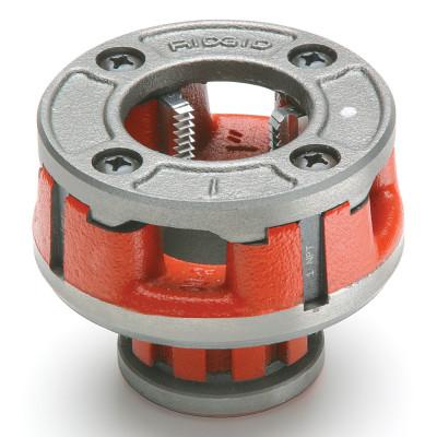 Ridge Tool Company Manual Threading/Pipe and Bolt Die Heads Complete w/Dies, 1 in - 11 1/2NPT, OO-R, 36900