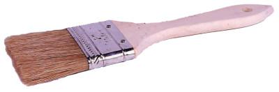 Weiler® Economy Chip and Oil Brushes, 1/2" wide, 1 3/4" trim, White Bristle, Wood handle, 40065