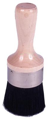 Weiler® Stencil Brush, 1 in, Black China Bristle, Wood Handle, 1-3/8 in Trim, 40080