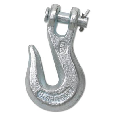 Peerless® Industrial Group Grade 70 Clevis Grab Hooks, 1/2 in, 9,200 lb, Bright Zinc, 8023635