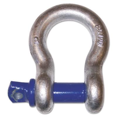 Peerless® Industrial Group Screw Pin Anchor Shackles, 13/16 in Opening, 1/2 in Bail, 4,000 lb Load, 8058505