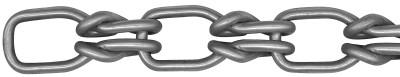 ACCO Chain Lock Link Chains, Size 4/0, 485 lb Limit, Bright Zinc, 2503-24001