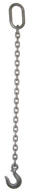 ACCO Chain 3/8" SINGLE LEG CHAIN SLING OBLONG SLING HOOK 5', 381OS5