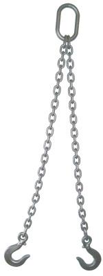 ACCO Chain 3/8" DOUBLE LEG CHAIN SLING OBLONG SLING HOOKS 5, 382OS5