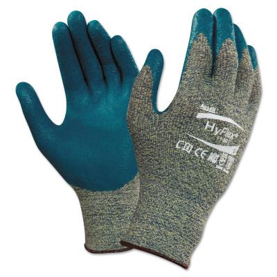 Ansell HyFlex® CR+ Gloves, Gray/Blue, Size 10, 11-501-10