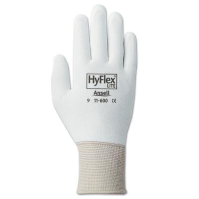 Ansell HyFlex Lite Gloves, 5-10, White, 104663