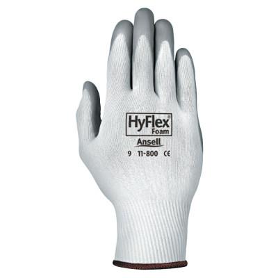 Ansell HyFlex Foam Gloves, 9, Gray/White, 103333