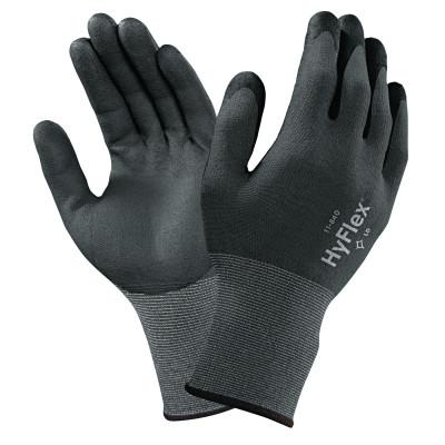 Ansell HyFlex Multi-Purpose Gloves, 11, Black, 113041