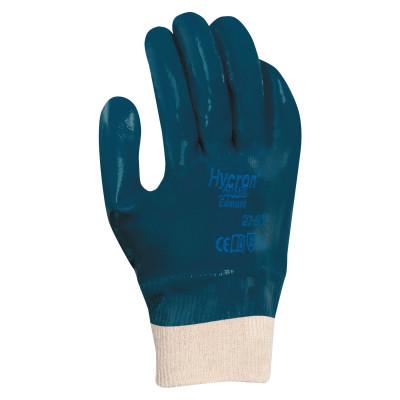 Ansell Hycron Nitrile Coated Gloves, 10, Blue, Fully Coated, 103439