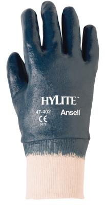 Ansell HyLite Fully Coated Gloves, 7, Blue, 47-402-7