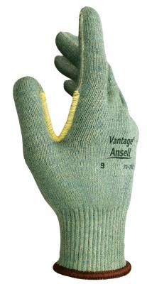 Ansell Vantage Heavy Cut Protection Gloves, Size 11, Mint, Leather, 104426