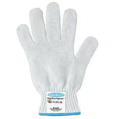 Ansell Polar Bear Supreme Gloves, Size 8, White, 103758