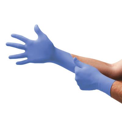 Ansell TNT Blue Disposable Gloves, Powder Free, Nitrile, 5 mil, Medium, Blue, 105082