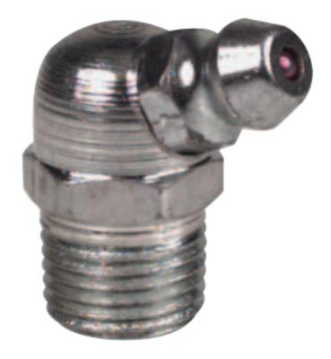 Alemite® Hydraulic Fittings, Elbow - 65°, 27/32 in, Male/Male, 1/8 in (PTF), 1612-B