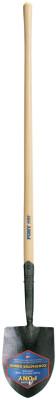 The AMES Companies, Inc. Shovels, 11 1/4 X 8 1/4Round Point Blade, 47 in White Ash Straight Handle, 1259100