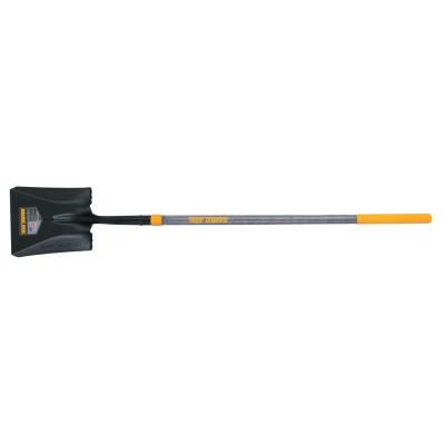 The AMES Companies, Inc. Forged Square Point Shovel, 11.5 in L x 9.64 in W, Square Point, 24 in Wood D-Grip Handle, 2586000