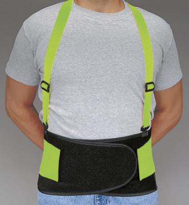 Allegro® Economy Hi-Viz Back Supports, X-Large, Lime Green, 7178-04