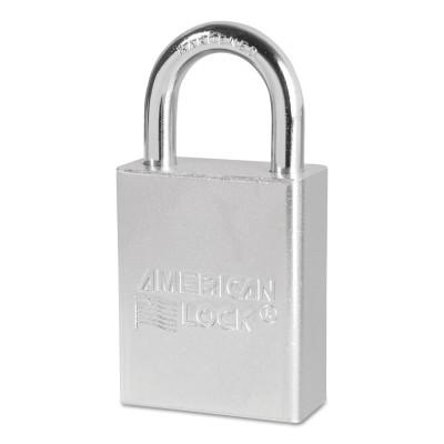 American Lock® Steel Padlocks (Square Bodied), 1/4 in Diam., 1 in Long, A5100