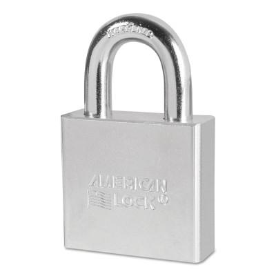 American Lock® Steel Padlocks (Square Bodied), 5/16 in Diam., 1 1/8 in Long, A5260
