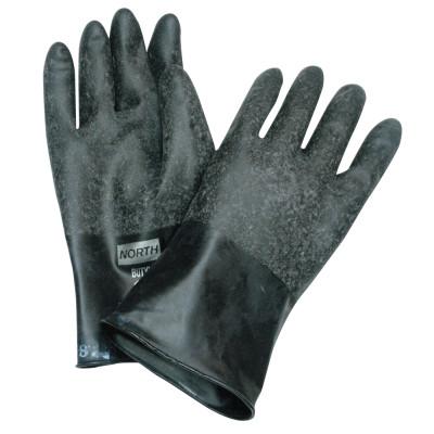 Honeywell Chemical Resistant Butyl™ Gloves, Size 8, Black, 13 mil, Grip-Saf™, B131R/8