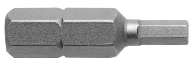 Apex Tool Group Socket Head Insert Bits, 3 mm tip, Hex, 1/4 in drive, 185-3MM