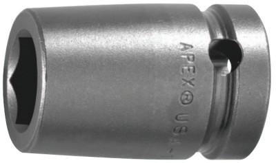 Apex Tool Group 1/2" Dr. Standard Sockets, 22222, 1/2 in Drive, 19 mm, 12 Points, 19MM15-D