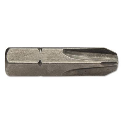 Apex Tool Group Phillips Insert Bits, #3, 1/4 in x 4 in, Hex, Bulk, 440-34X