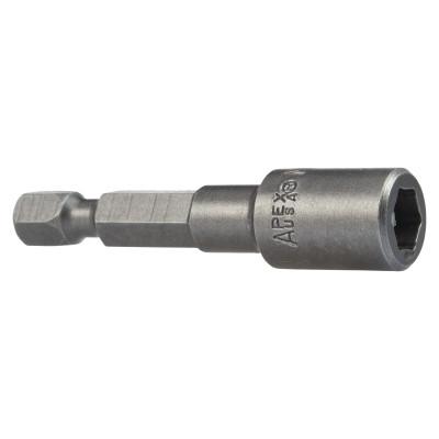 Apex Tool Group Magnetic Nutsetter Power Bits, 1/4 in x 2 in, M6N-0808-2