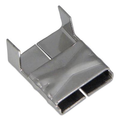 Band-It?? 316 Stainless Steel Clips, 5/8 in, Stainless Steel, AE4559