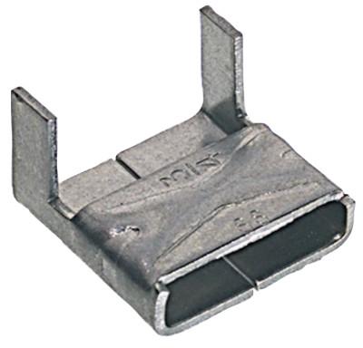 Band-It?? Valuclip Strapping Clips, 3/8 in, Stainless Steel 304, 100 per package, C15399