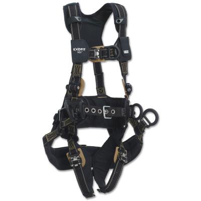 Capital Safety ExoFit NEX Arc Flash Tower Climbing Harnesses, 3 D-Rings, X-Large, Q.C., 70007430138