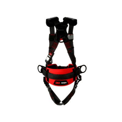 3M™ Protecta® Construction Style Positioning Harness, Standard, D-Rings, Leg Buckles, Medium/Large, Pass-Through Chest Connection, 1161309