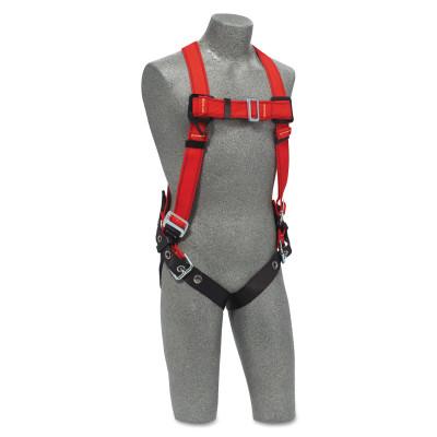 Capital Safety PRO Vest-Style Harnesses, Back D-Ring, X-Large, Tongue Buckle, 1191384
