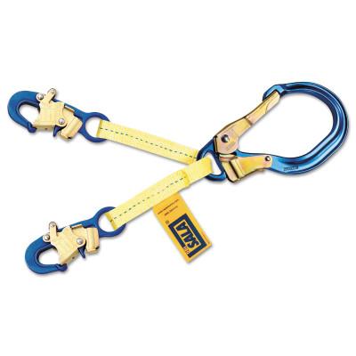 3M™ Web Rebar/Positioning Lanyards, 18 in, Self-Locking Snap Hook, 310 lb, 1231380
