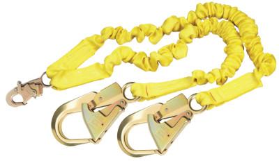 3M™ ShockWave2 Shock Absorbing Lanyard, 6 1/4 in, Double Locking Snap, 2 Legs, 1244409