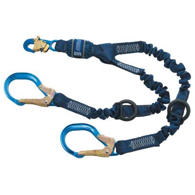 3M™ Force2 Elastic Tie-Off Shock Absorbing Lanyard, 6 ft, Self-Locking Snap, 2 Legs, 1246032