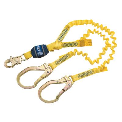 3M™ EZ-Stop 100% Tie-Off Shck Absorb Lnyrd, 6 ft, Self-Lck Snp Hk, 310lb Cap, Bl/Ylw, 1246245
