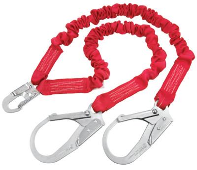 Capital Safety PRO Stretch Shock Absorbing Lanyard, 6 ft, Rebar Hook Connection, 2 Legs, 1340161